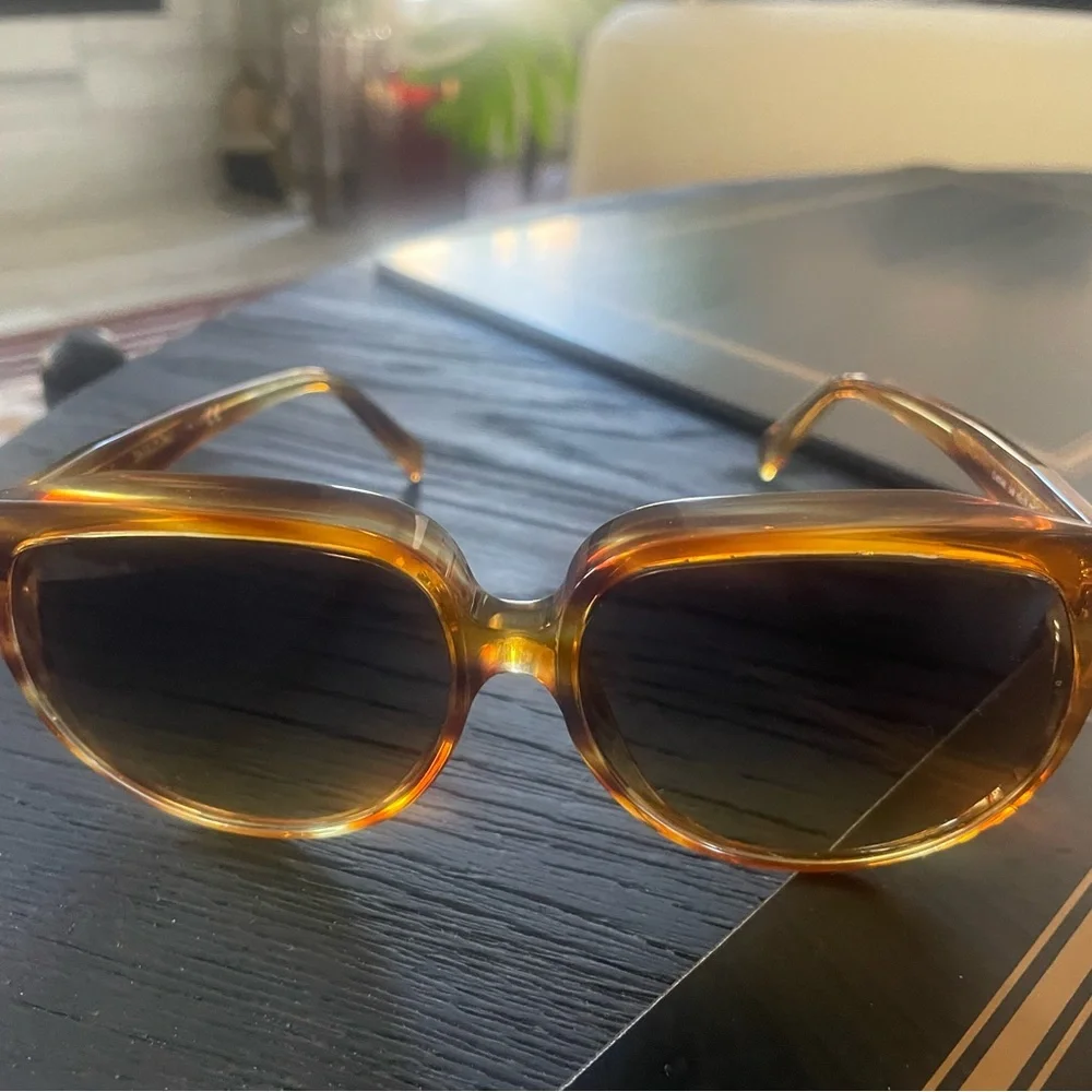 Celine Acetate Oversized Sunglasses - Havana Brown - Picture 7 of 9